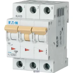 EATON 263408 — PL7-C13/3 Miniature circuit breaker (MCB), 13 A, 3p, characteristic: C EATON 263408 — PL7-C13/3 Miniature circuit breaker (MCB), 13 A, 3p, characteristic: C
