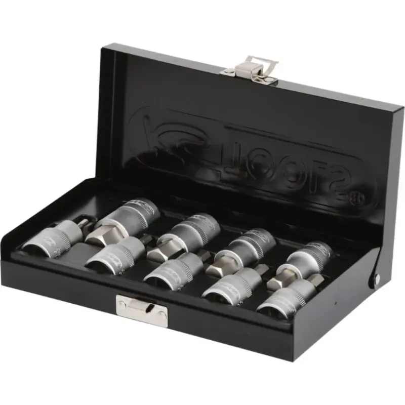 KS Tools Uzgaļu komplekts 1/2´´, HEX 4-17 mm, 9 gab., KS Tools 911-1321