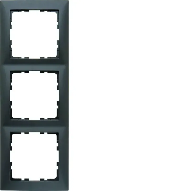 Berker Frame 3gang, S.1, ant., matt 10139949