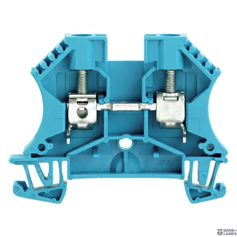 Weidmüller Feed-through terminal block, Screw connection, blue, 6 mm² 1020280000