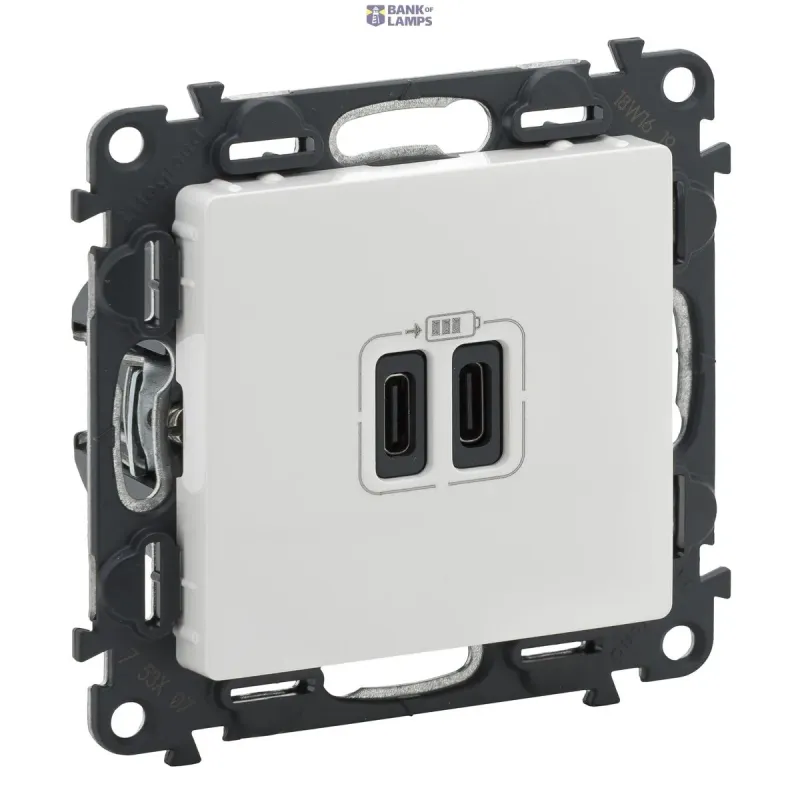 Legrand USB Charger VALENA LIFE 3A, 15W, White, 60Hz 753107