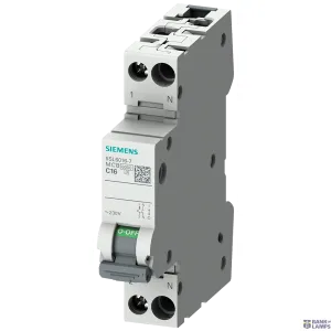 Siemens 5SL6002-7 — Miniature circuit breaker 1P+N 2A C-curve 230V 6kA Siemens 5SL6002-7 — Miniature circuit breaker 1P+N 2A C-curve 230V 6kA