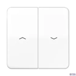 Jung CD595PWW — Rocker CD, 2-Gang, White, 67 mm x 67 mm, Duroplastic, With Arrow Symbols Jung CD595PWW — Rocker CD, 2-Gang, White, 67 mm x 67 mm, Duroplastic, With Arrow Symbols