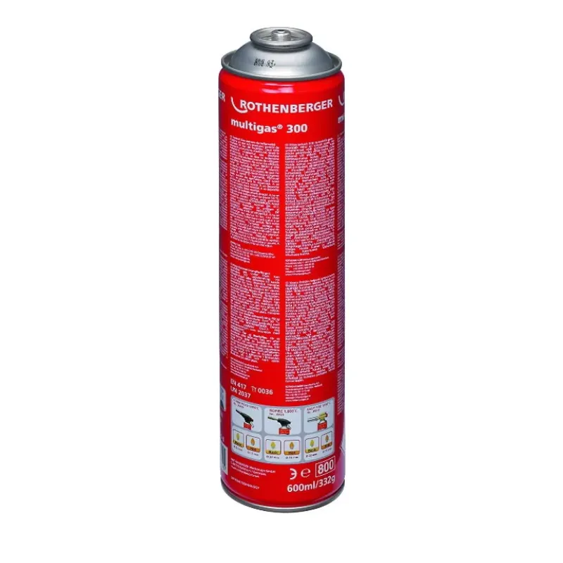 Rothenberger Multigas 300 gāzes balons 600 ml 1900°C, Rothenberger 35510-B
