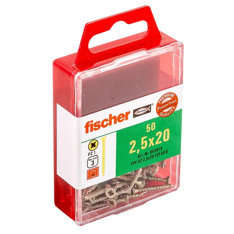 Fischer Koka skrūves FPF-SZ 4,5x30 YZ 30 gab 61-653955