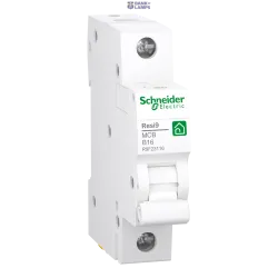 Schneider Electric R9F23116 — Miniature Circuit Breaker Resi9, 1P, 16A, 6kA, B Characteristic Schneider Electric R9F23116 — Miniature Circuit Breaker Resi9, 1P, 16A, 6kA, B Characteristic
