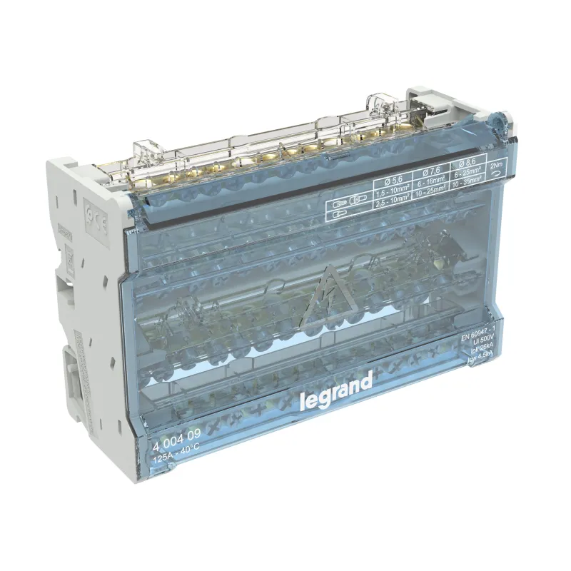 Legrand Distribution Block XL3 DISTRIBUTION SYSTEMS 125A, 4P, 8M, W 400409
