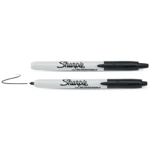 Marķieris Sharpie Retractable melns Marķieris Sharpie Retractable melns