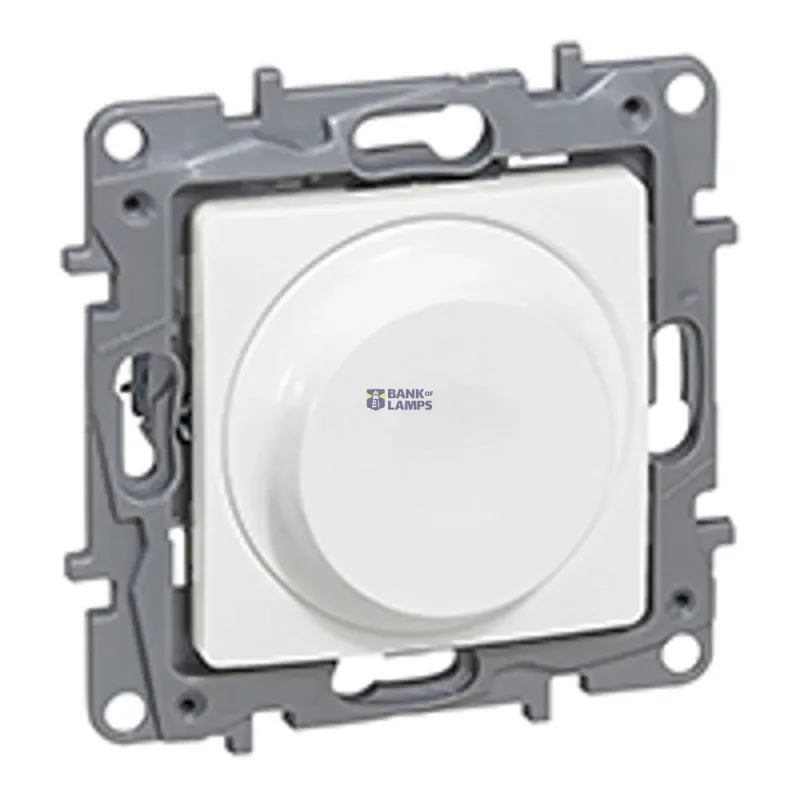 Legrand Rotary Dimmer 300W, White, 240V, 300VA, 60Hz 764588