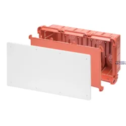 GEWISS GW48211 — Junction And Connection Box For Side-by-side Assembly For Uprights Dimensions 520x260x121, Plain Plumbable Lid, White Ral9016