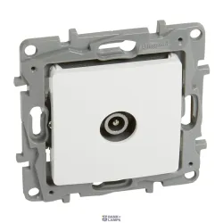 Legrand 764555 — TV Terminal розетка Niloe Male 10 Db White, 862MHz, Flush-mounted, Thermoplastic