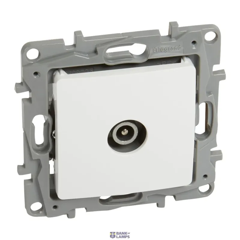 Legrand TV Terminal Socket Niloe Male 10 Db White, 862MHz 764555