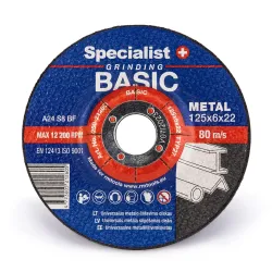SPECIALIST+ grinding disks BASIC, 125 x 6 x 22 mm