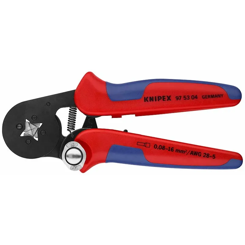 Knipex Presēšanas knaibles 0,08-16,0 mm², pašregulējošās, Knipex 975304