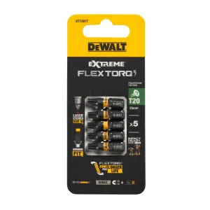 DeWalt DT7381T-QZ — Pack of 5 T20 x 25mm Impact Torsion Driver Bits DT7381T-QZ DeWalt