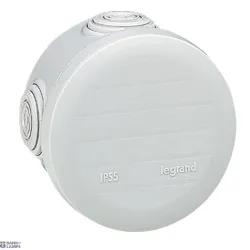 Legrand 092002 — Junction Box Plexo Ø80mm, 51mm, Grey, IP55