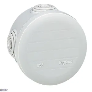 Legrand 092002 — Junction Box Plexo Ø80mm, 51mm, Grey, IP55