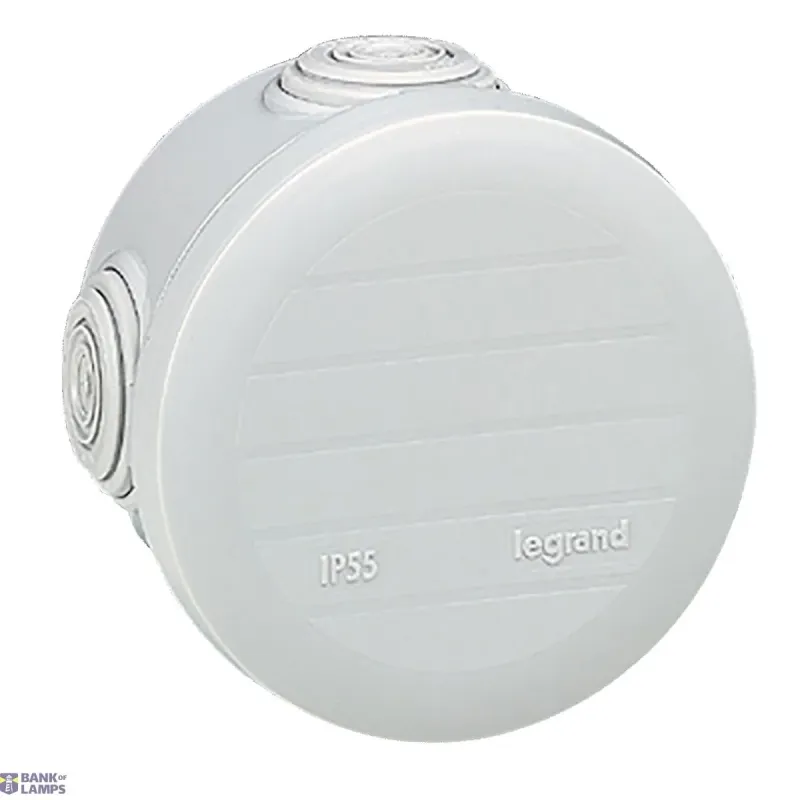 Legrand Junction Box Plexo Ø80mm, 51mm, Grey, IP55 092002