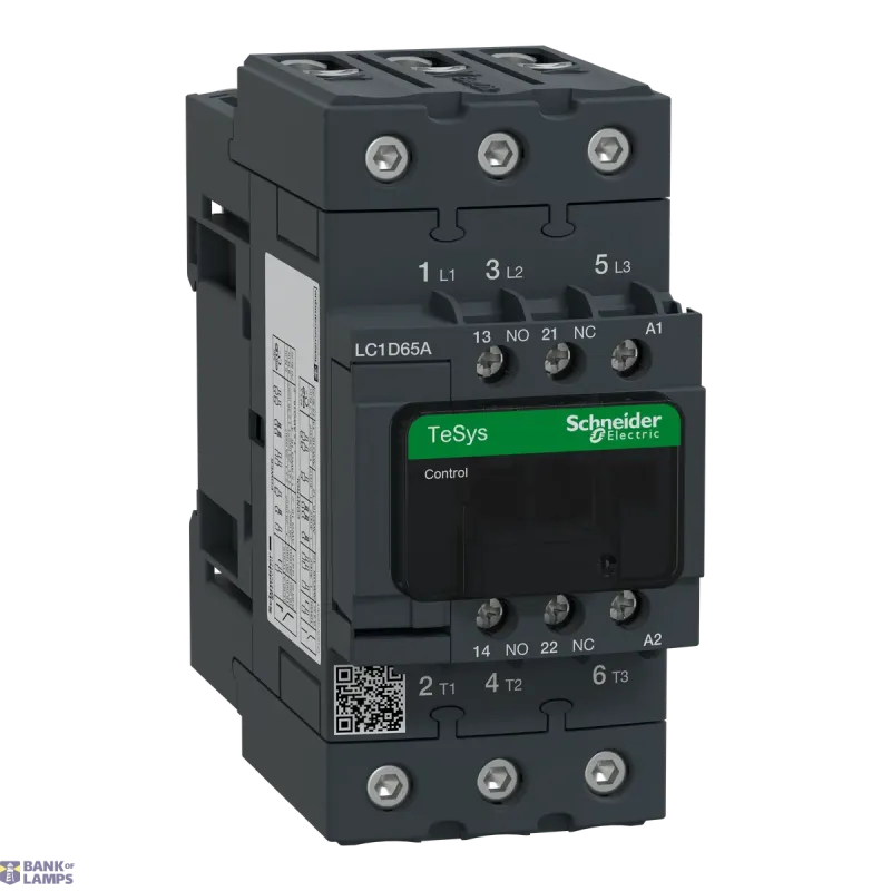 Schneider Electric Contactor TeSys Deca, 3P, 65 A, 440 V, 3NO, IP20, 24 V AC LC1D65AB7