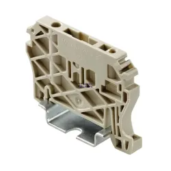Weidmüller 9540000000 — Terminal Block End Bracket dark beige, TS 35, Wemid W 6 mm, 100 °C