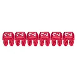 Legrand 038212 — Cable Marker CAB 3 2 - 3.2 mm, Red, 0.8 - 1.4 mm, Plastic, 3 mm