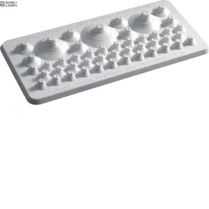 Hager FZ426 — Gland Plate Univers, for not sealed area, for perforation Hager FZ426 — Gland Plate Univers, for not sealed area, for perforation