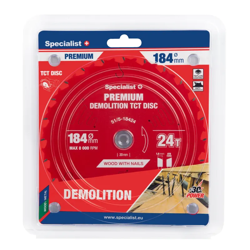 Specialist+ Griešanas disks 184x24Tx20/16mm, Demolition PREMIUM 51-5-18424