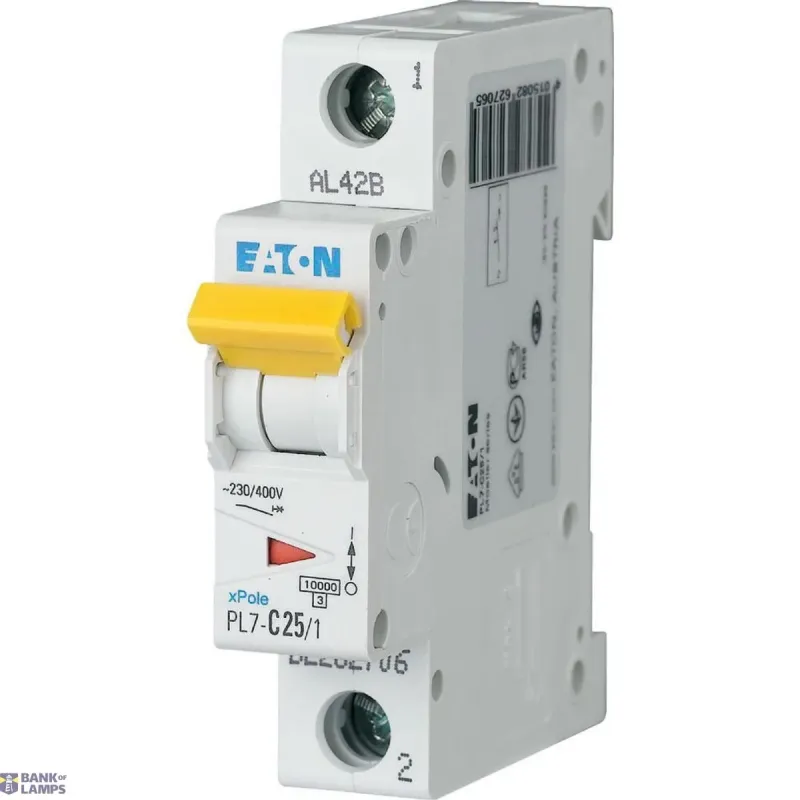 EATON PL7-C25/1 Miniature circuit breaker (MCB), 25 A, 1p 262706