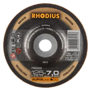 grinding disks Rhodius 125x7,0x22,23 grinding disks Rhodius 125x7,0x22,23