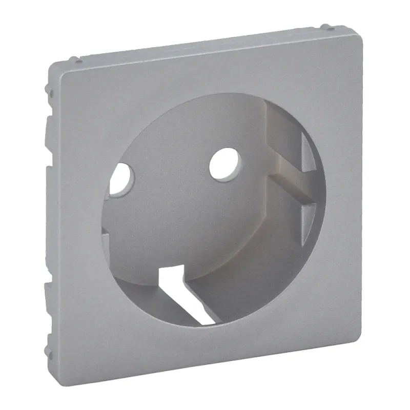 Legrand Cover Plate Valena Life 2P, RAL 7040, W 54.4mm, H 53.5mm, D 755202