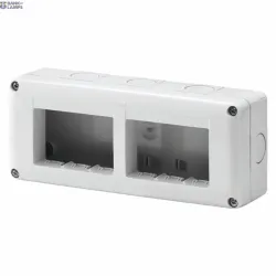 GEWISS GW27005 — Protected Enclosure For System Devices Horizontal Multiple, 6 Gang, MODULE 3x2, Ral 7035 Grey, Ip40 GEWISS GW27005 — Protected Enclosure For System Devices Horizontal Multiple, 6 Gang, MODULE 3x2, Ral 7035 Grey, Ip40