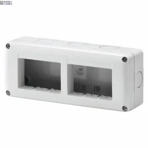 GEWISS GW27005 — Protected Enclosure For System Devices Horizontal Multiple, 6 Gang, MODULE 3x2, Ral 7035 Grey, Ip40 GEWISS GW27005 — Protected Enclosure For System Devices Horizontal Multiple, 6 Gang, MODULE 3x2, Ral 7035 Grey, Ip40