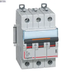 Legrand 409782 — автоматический выключатель DX3 3P, 20 A, 25 kA, 400 V, 50 kA