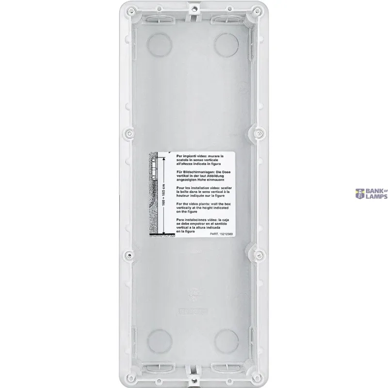 BTicino Flush-Mounting Box Sfera 3 Modules, 117.5×306×45mm 350030