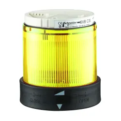 Schneider Electric XVBC2B8 — Indicator Bank Harmony XVB, 24V AC/DC, IP65, Yellow, Polycarbonate