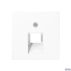 Jung A569-1BFPLUAWW — Modular Jack rozete Centre Plate AS/A, 1 x 8-Pole, For IAE/UAE Sockets, White, 55 mm x 55 mm, Thermoplastic Jung A569-1BFPLUAWW — Modular Jack rozete Centre Plate AS/A, 1 x 8-Pole, For IAE/UAE Sockets, White, 55 mm x 55 mm, Thermoplastic