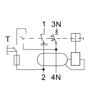 SCHRACK AK617632-- — Residual Current automātslēdzis with Overcurrent Protection 1+N, AMPARO 10kA, C 32A, 30mA, Type A