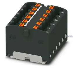 Phoenix Contact 3002782 — Distribution Block PTFIX 12X1.5 BK, 17.5A, Black, Push-In Connection, For Snapping Onto A Din Rail Adapter, Direct Mounting With Flange, Free-Hanging Phoenix Contact 3002782 — Distribution Block PTFIX 12X1.5 BK, 17.5A, Black, Push-In Connection, For Snapping Onto A Din Rail Adapter, Direct Mounting With Flange, Free-Hanging