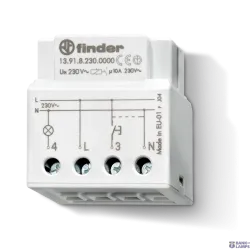 FINDER 139182300000 — Time реле Quiet elec. step, switch Box Mount, 1NO, 10A, 230VAC