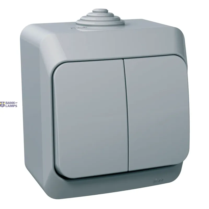 Schneider Electric Installation Switch Cedar Plus, 1P, Grey, ole 2-circuits WDE000650
