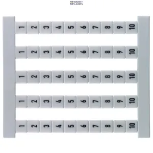 Weidmüller 0460660001 — Dekafix, Terminal marker, 5 x 5 mm, Pitch in mm (P): 5.00 Weidmueller, white