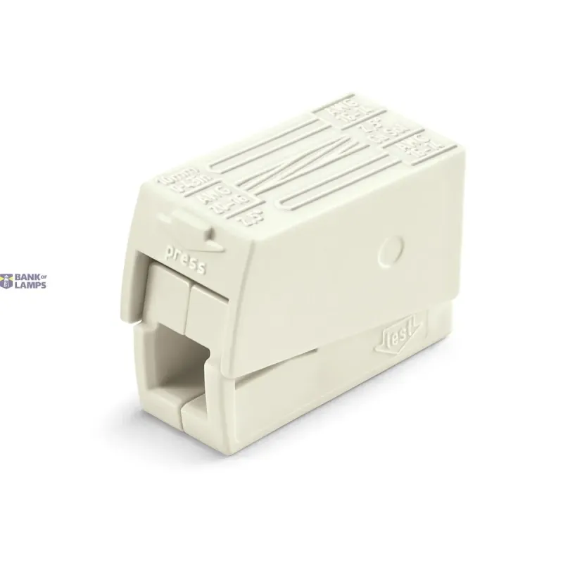 WAGO Lighting Connector 2-Conductor, 2.5 mm², Push-Button on 224-112