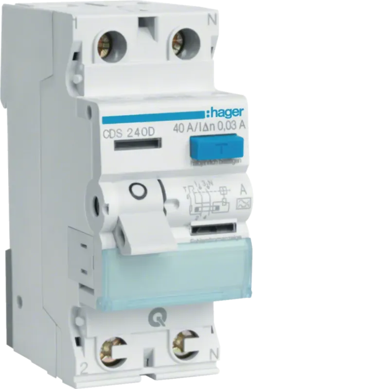 Hager Protector Currents 40/2/0.03 CDS240D
