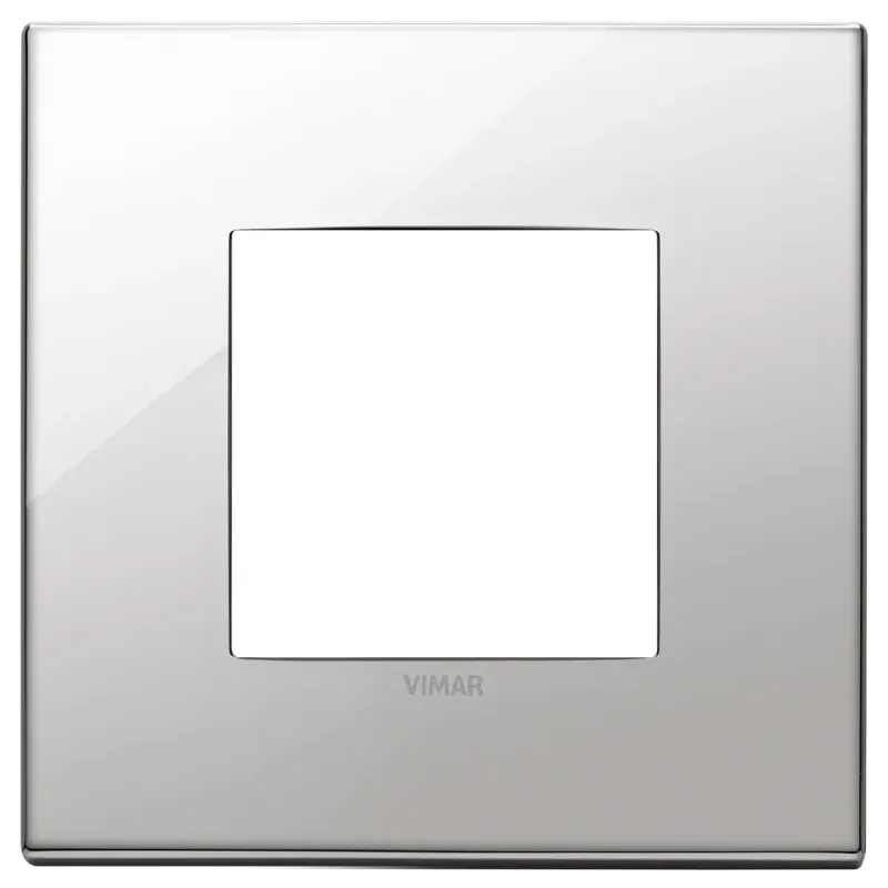 Vimar Plate 2M metal nickel 22642-81