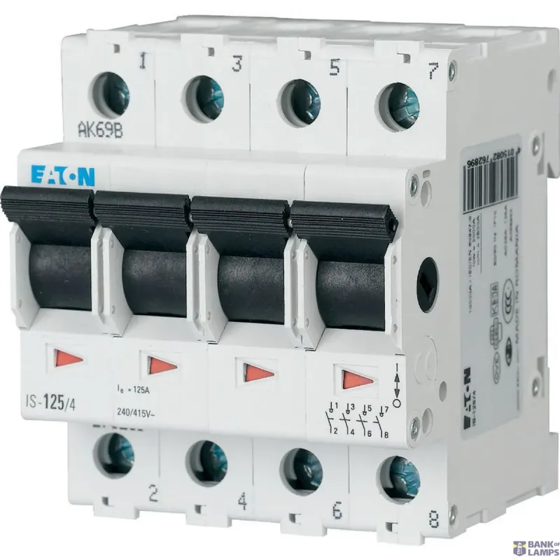 EATON Main switch IS-125/4 4-pole 125A 415V AC 276289