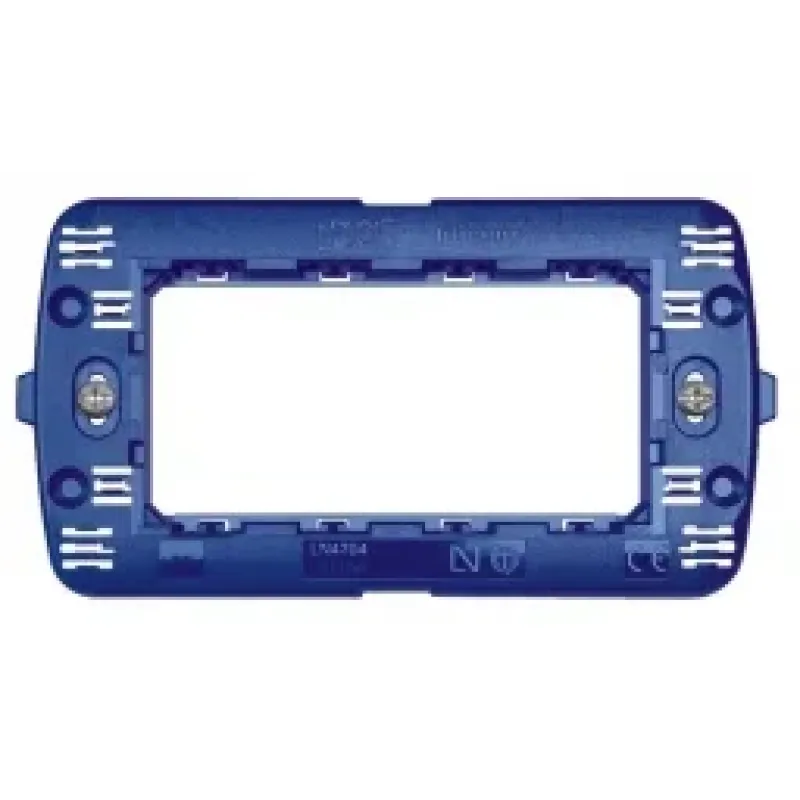 BTicino Supporting Frame LivingLight 4 Modules, Thermoplastic LN4704