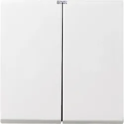 Gira 029503 — Rocker System 55 2-Gang, Pure White Glossy