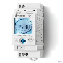 FINDER 125182300000 — Digital Time выключатель 35mm, 1CO, 16A, 110.230VUC, day, week ProgramSmartp