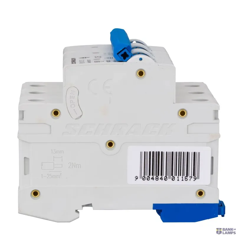 SCHRACK Miniature Circuit Breaker AMPARO 6kA, B 10A, 3P AM618310--