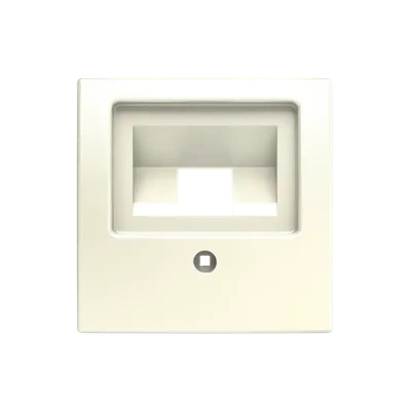 Busch-Jaeger Central plate Basic 55 1×RJ cream 1803-92-507 2CKA001753A0098